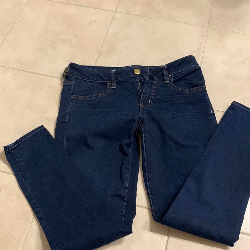 Dark skinny jeans